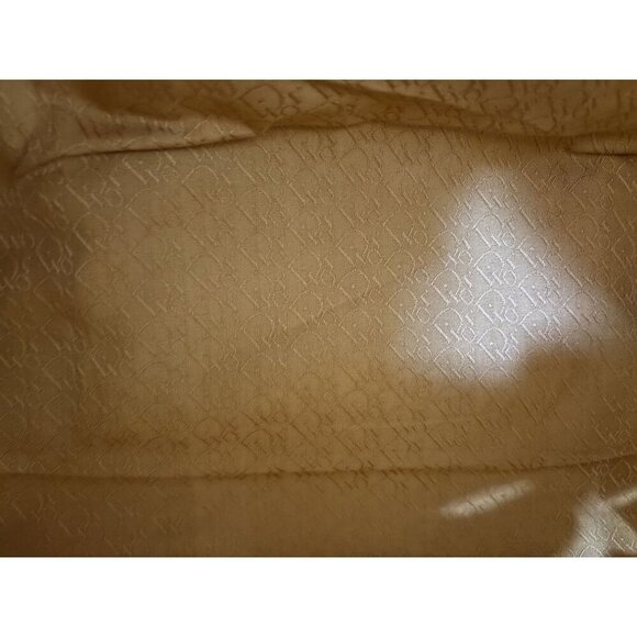 Vintage Christian Dior Leather & Suede Logo Duffel Weekender Bag - Picture 5 of 7